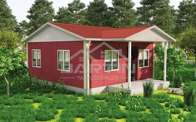 45 m² Tek Katlı Prefabrik Ev dış cephe