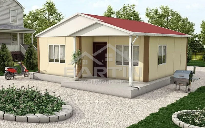 62 m² Tek Katlı Prefabrik Ev dış cephe