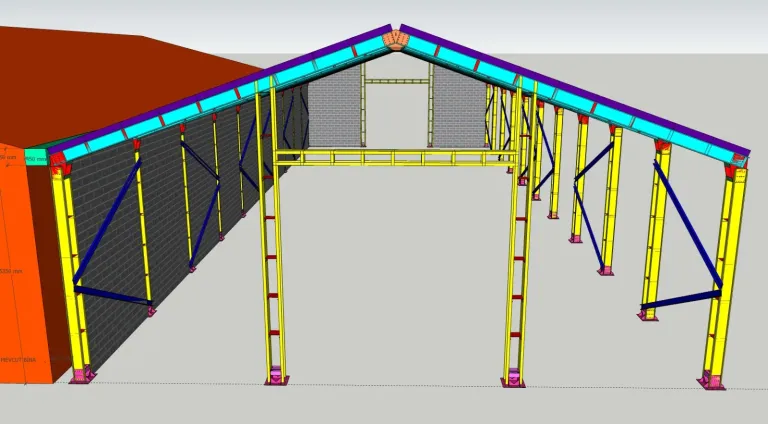 Bartın Ticari Prefabrik Çelik Yapılar uygulaması – 40