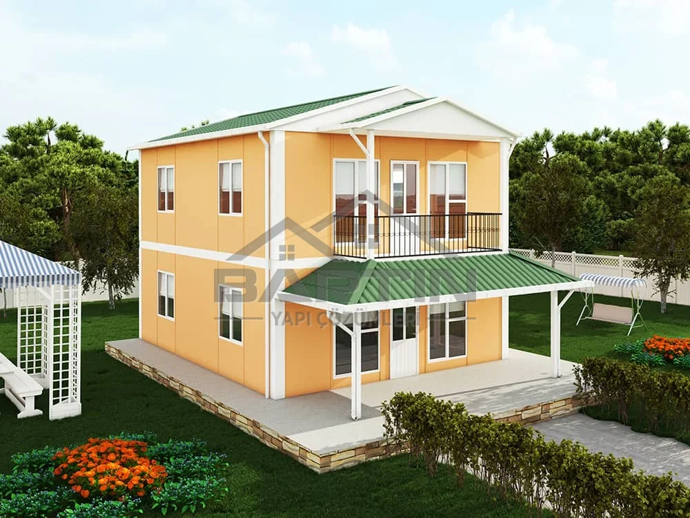 122 m² Duplex Prefabricated House exterior