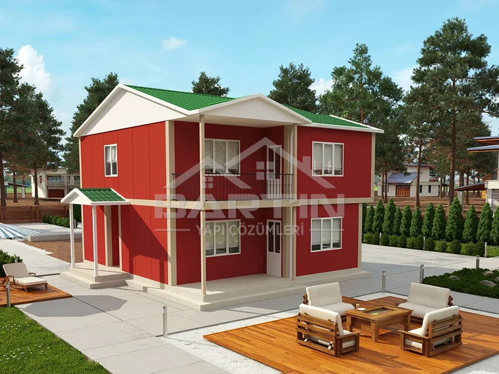 153 m² Duplex Prefabricated House exterior