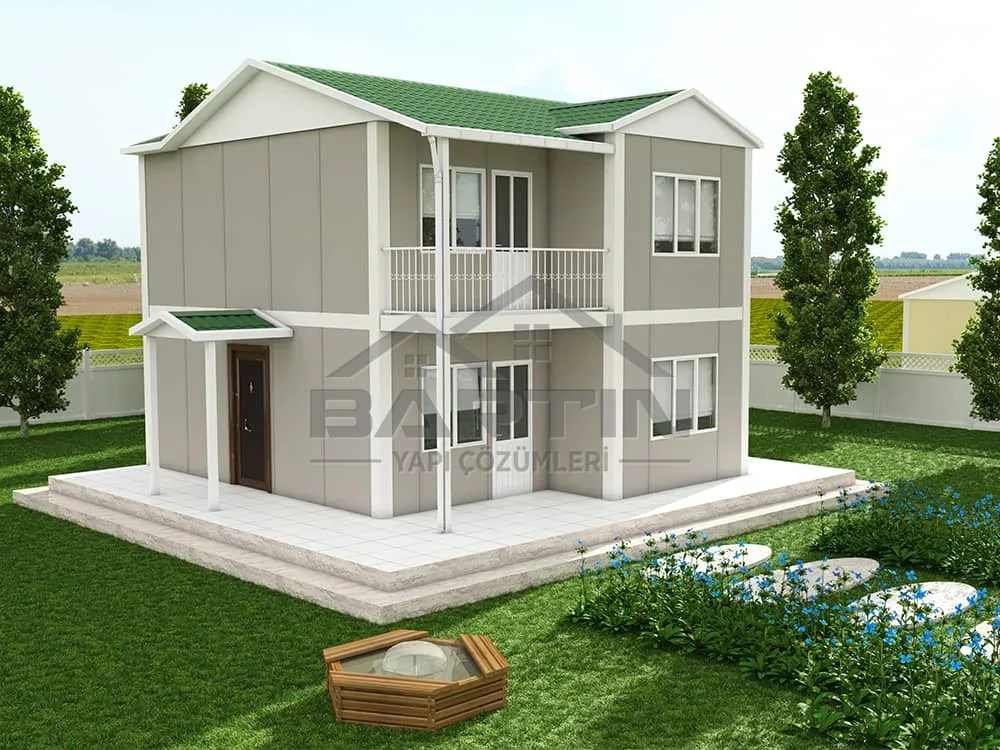 92 m² Duplex Prefabricated House exterior