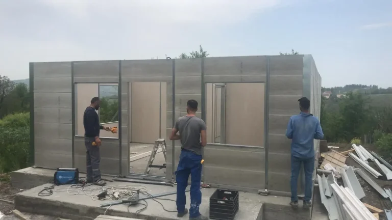 Panel assembly on site
