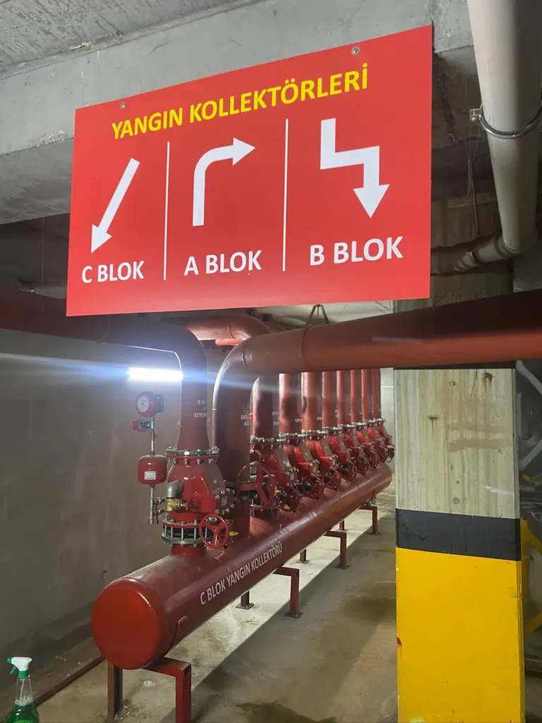 Yürüyen merdiven ve yangın tesisatı uygulaması – Bartın Yapı Çözümleri